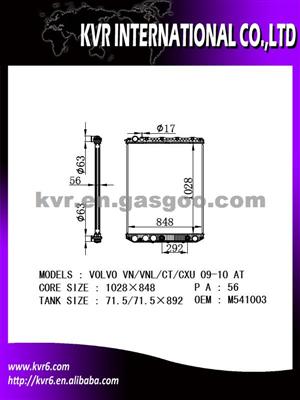 Truck Performance Aluminum Radiator For VOLVO VN/VNL/CT/CXU 09-10 09-10 Oem M541003