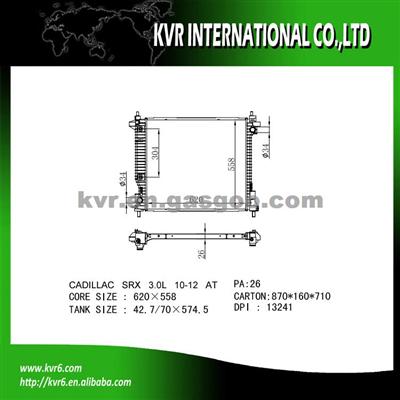 Complete Radiator For CADILLAC SRX 3.0L KBR-CA0030