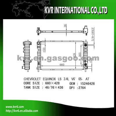 Auto Cool Radiator For CHEVROLET OEM 15246426