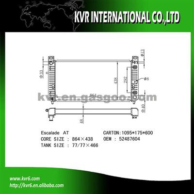 Radiator Assembly For CADILLAC ESCALADE 5.8 OEM 52487604