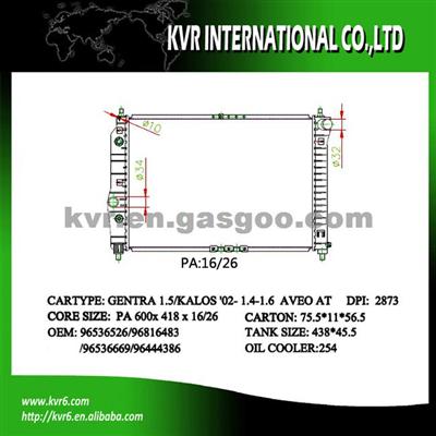 Auto Radiator For CHEVROLET OEM 96536526