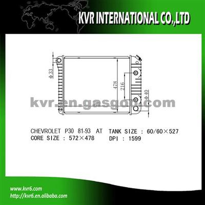 Car Aluminum Radiator For CHEVROLET OEM 3043880