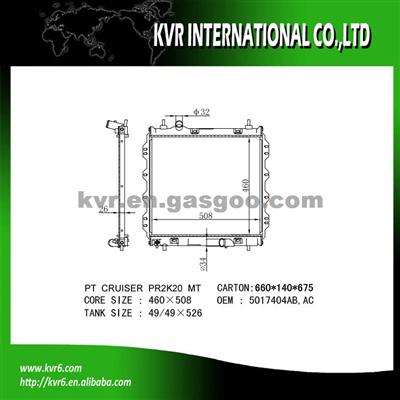 UNIVERSAL COOLING Radiator For CHRYSLER PT CRUISER 2.0i 16V OEM 5017404AA/AB