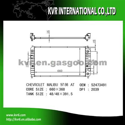 Competitive Price Radiator For CHEVROLET OEM 52473491