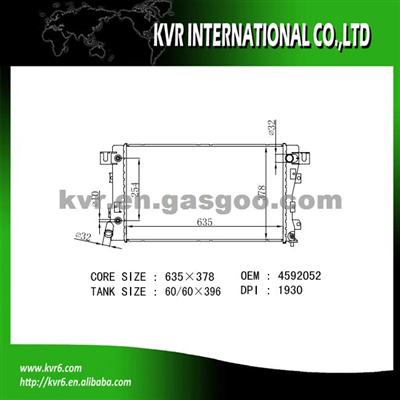 Auto Engine Cooling Radiator For CHRYSLER CONCORDE 3.5 LX OEM 4592052