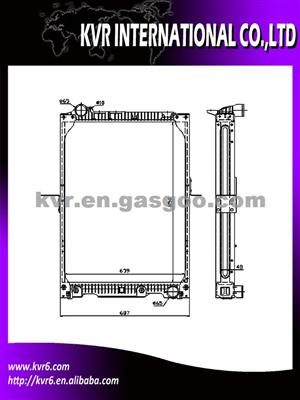 Heavy-Duty Radiator For MERCEDES-BENZ NG 90(87-) Oem 6525007001