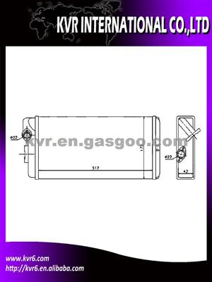 Alumium Heater Core For MB 709-1524 Oem 0028352401