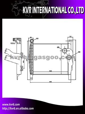 High Performance Charge Air Cooler For MERCEDES ATEGO (97-) 18 TONS Oem 9405010201