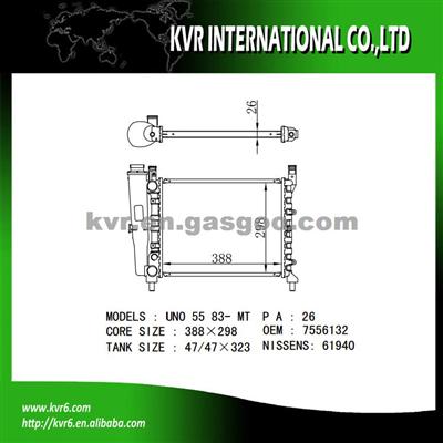 Aluminum Auto Parts For FIAT UNO 55 1.1 OEM 7556132