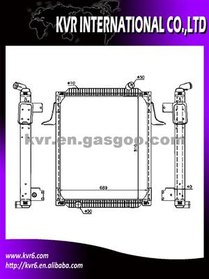 UNIVERSAL COOLING SYSTEM Radiator For RVI TRUCKS Oem 5001858494 5001858495