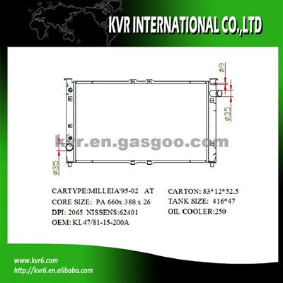 Car Radiator For MAZDA OEM KL81-15-200A