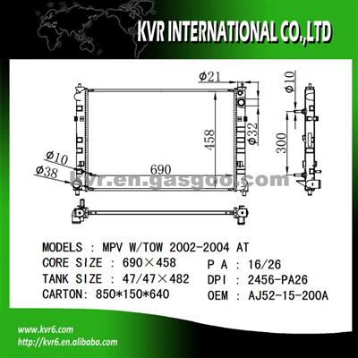 Brazing Radiator For MAZDA OEM AJ52-15-200A