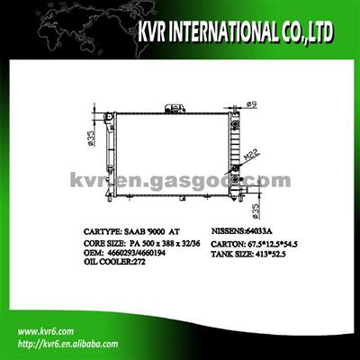 Racing Radiator For SAAB 9000 2.0 I 16V OEM 4660293 4660194