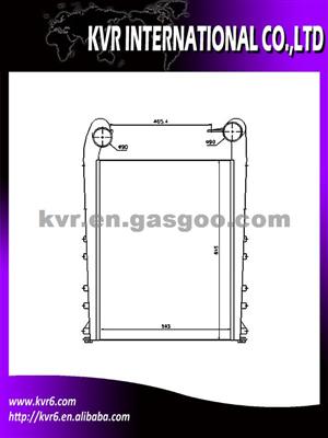 High Performance All Aluminum Charge Air Cooler For RVI - RVI TRUCKS MAGNUM (05-) 440 Oem 5001866282