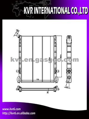 Brazed Truck Radiator For SCANIA 2-SERIES (81-) R 112 Oem 1321887