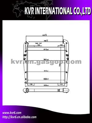 Aluminium Alloy Universal Intercoole For SCANIA Oem 1373517/1384059/1430718/1477051