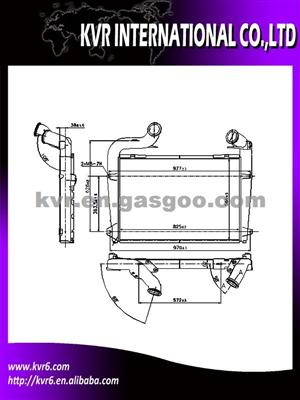 Engine Charge Air Cooler For SCANIA P (04-) 270 Oem 1769998/1847233