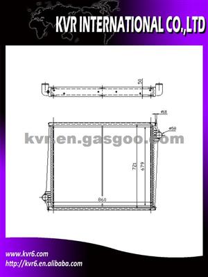 Brazed Almuinum Truck Radiator For SCANIA 4 SERIES 114/124/144 P(95-)/ BUS Oem 1365371