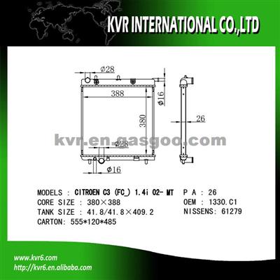 Auto Parts For CITROEN C3 1.4i OEM 1330C1/1331TT