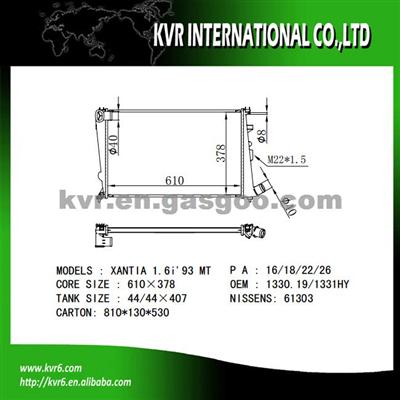 Aluminum Auto Parts For CITROEN XANTIA 1.8 I OEM 1330.19/1331.HY/96138923