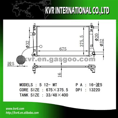 competitive price radiator For MAZDA OEM LFFM-15-200A