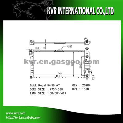 Auto Cool Radiator For BUICK REGAL 3.1/3.8 OEM 52464936