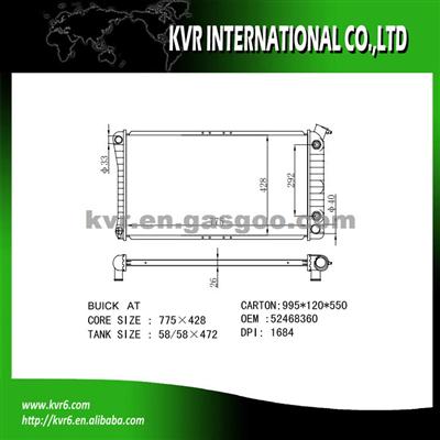 Assy Radiator For BUICK PARK AVENUE OEM 52468360
