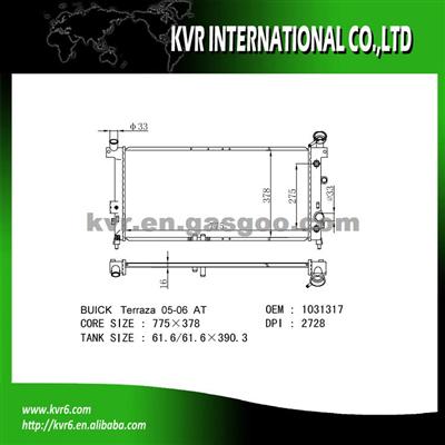 Radiator Factory For BUICK TERRAZA OEM 10310318