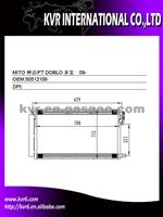 A/C Condenser For ALFA ROMEO MITO Oem 50512105