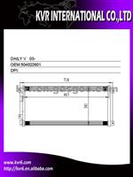 Air Conditioning Condenser For IVECO DAILY II/DAILY IV/S2000 Oem 504022601