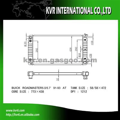 Radiator Manufacturer For BUICK ROADMASTER OEM 52455395