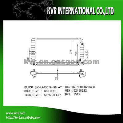 OE RADAITOR For BUICK SKYLARK OEM 52458322