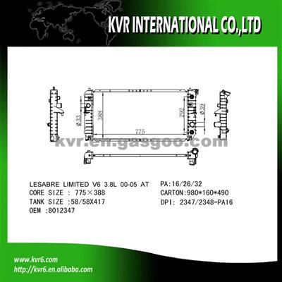 Radiator For BUICK LE SABRE V6 OEM 25731392