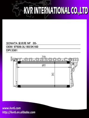 Condenser For Hyundai SONATA 97606-3L180