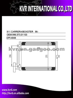 Oe Quality Condenser For PORSCHE 911/CARRERA/BOXSTER Oem 996.573.01100