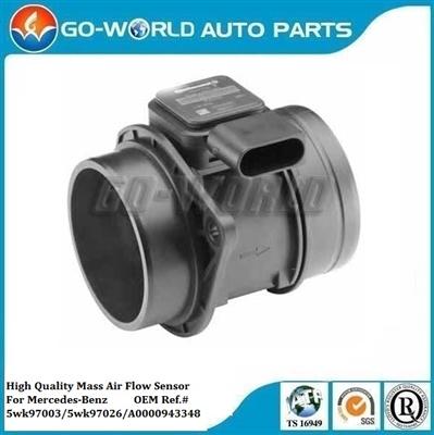 High Quality Mass Air Flow Sensor For Mercedes-Benz OEM Ref.#5wk97003/5wk97026/A0000943348