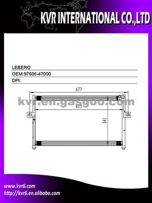 Condenser For Hyundai LEBERO 97606-47000