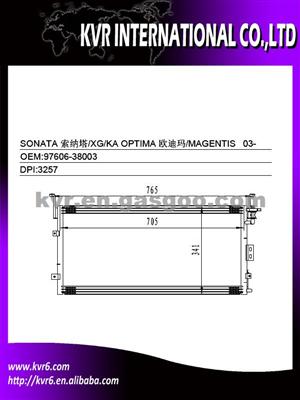 Condenser For Hyundai GRANDEUR 97606-38003