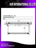 Car Air Conditioning Condenser For HONDA OEM 80100-SDG-W01/80100-SDG-W02