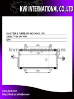 Car Air Conditioning Condenser For RENAULT MASTER II Oem 77 01 044 406