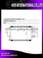 Auto Air Conditioning Condenser For RENAULT LOGAN/SANDERO/NS APRIO (W/O DRIER) Oem 82 00 090 213