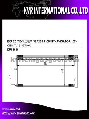 Auto Air Conditioner Condenser For FORD F SERIES PICKUP/EXPEDITION OEM 7L1Z-19712A/8L1Z-19712B