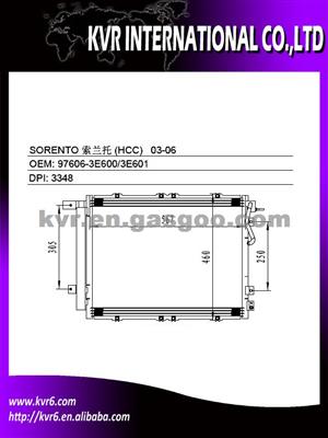 Condenser For Hyundai SORENTO 97606-3E600