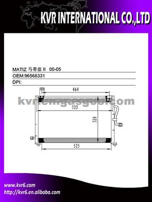 Hyundai Auto Condenser For MATIZ II 96566331