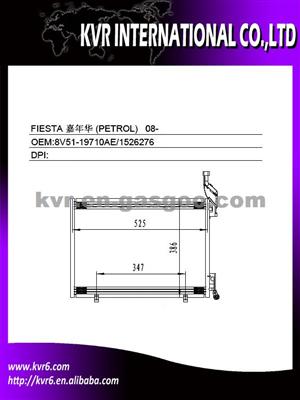 Car Aluminum Condenser For FORD FIESTA (DIESEL) OEM 8V51-19710AE/1526276