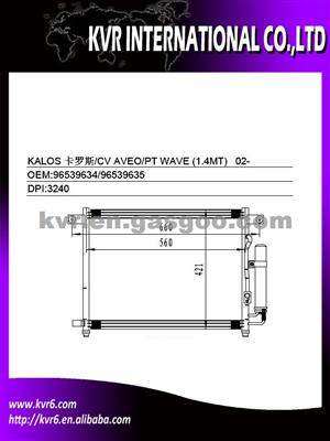 Hyundai Auto Condenser For KALOS 96539634 96539635