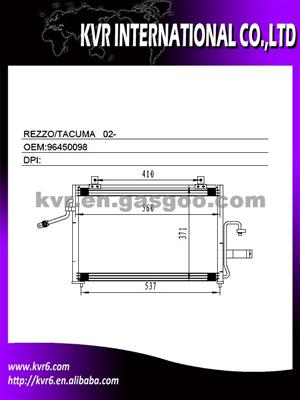 Hyundai Auto Condenser For REZZO 96450098/96409666