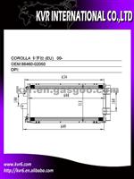 Auto Conditioning System Condenser For TOYOTA OEM 88460-02060