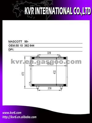 A/C Condenser For RENAULT MASCOTT Oem 50 10 382 644