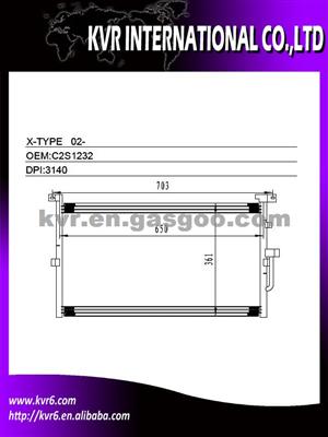 Car Air Conditioning Condenser For JAGUAR X-TYPE (PETROL) OEM C2S1232/1X4H-19710AF